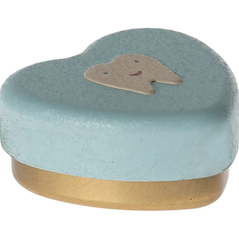 Maileg Milk Tooth Tin, Small Tooth Box - Mint