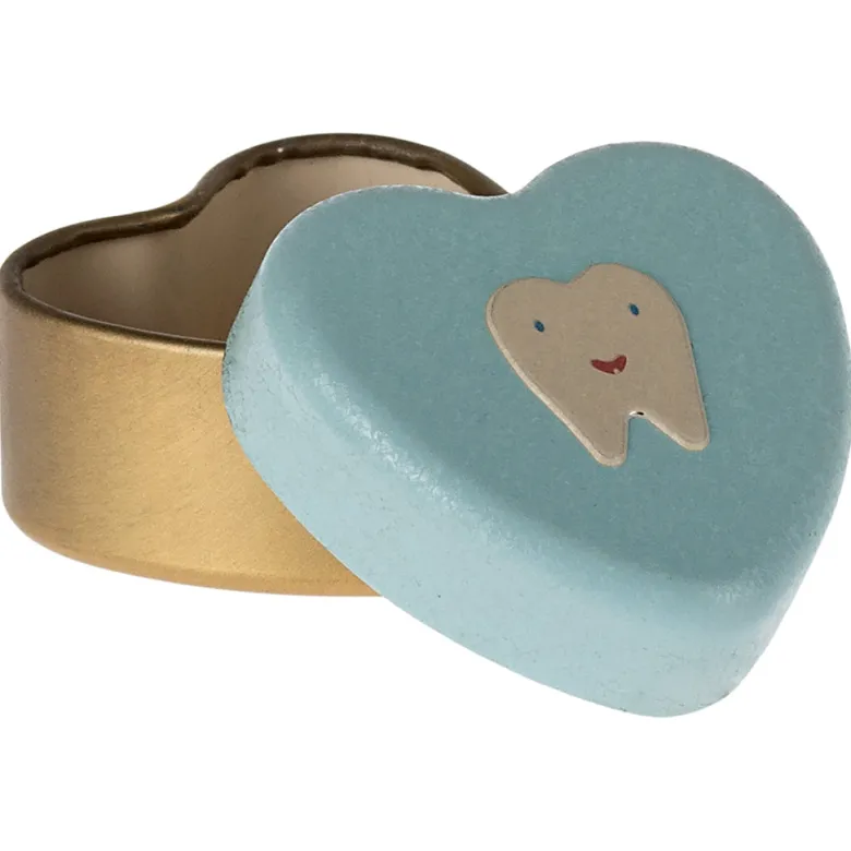 Maileg Milk Tooth Tin, Small Tooth Box - Mint