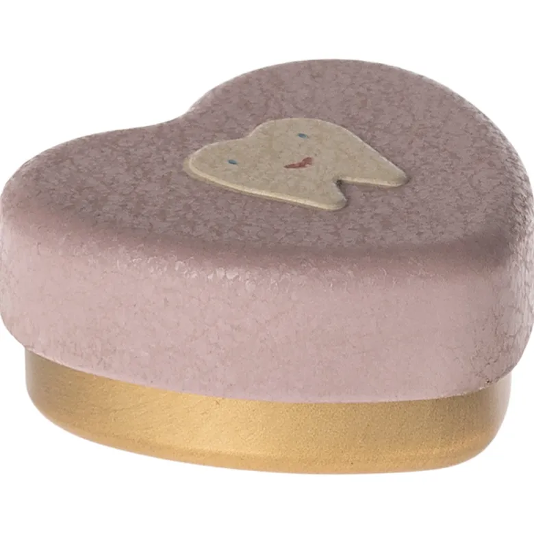 Maileg tin for milk teeth, Small Tooth Box - Heather