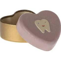 Maileg tin for milk teeth, Small Tooth Box - Heather