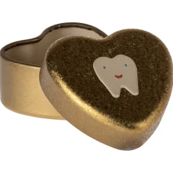 Maileg Tooth Fairy Tin for Milk Teeth, Small - Gold
