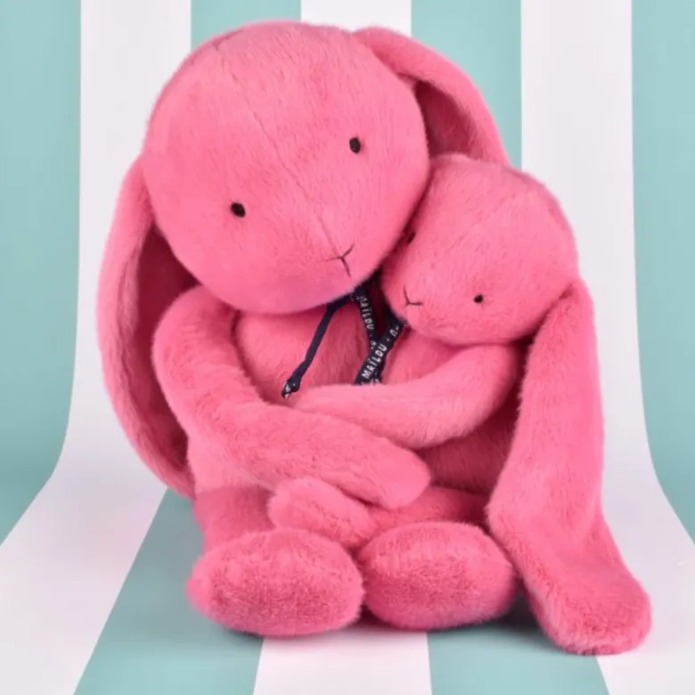 Mailou Méloé Rabbit, Rose Bubble Gum - 37 cm