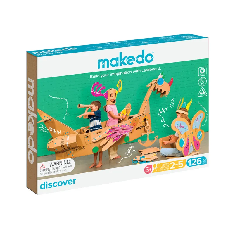 Makedo Discover: Creative Tools and Accessories for DIY Cardboard Projects