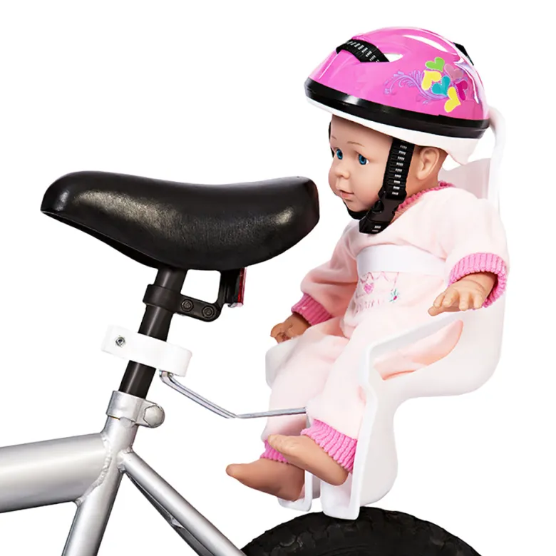 MaMaMeMo Dolls, cykelstol til dukke - hvid