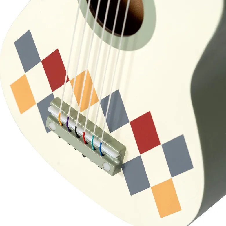 Mamamemo Guitar with 6 Strings, Harlequin