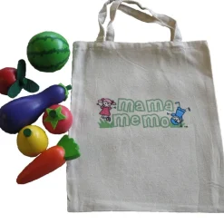 MaMaMeMo Play Food, Fabric Shopping Bag