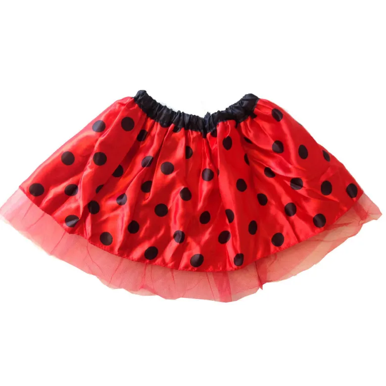 Mamamemo Satin Skirt, Ladybug