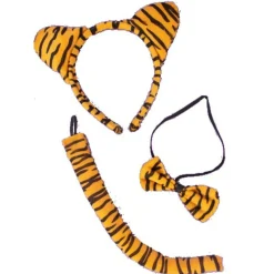 MaMaMeMo Tiger Ears, Tail, and Bow Tie