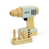 MaMaMeMo Tool, Wooden Drill with 4 Detachable Bits and Battery