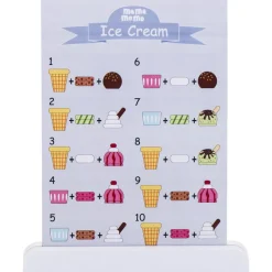 Mamamemo Wooden Ice Cream Stand, 16 Pieces