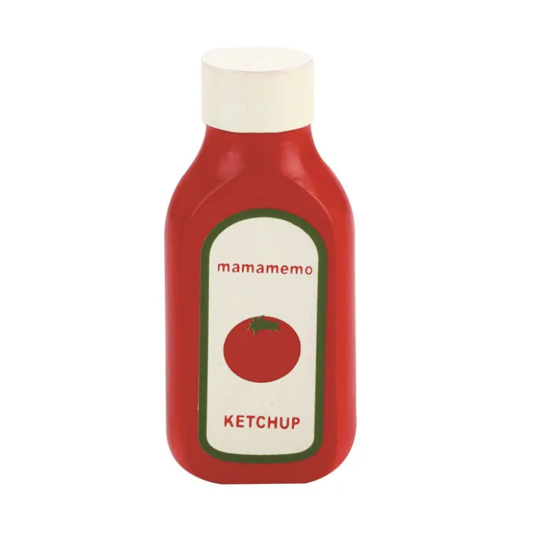MaMaMeMo Wooden Ketchup Bottle