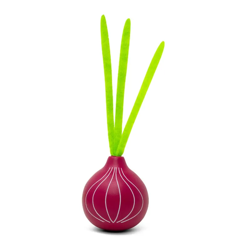 Mamamemo Wooden Play Food – Red Onion with Stem