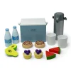 Mamamemo Wooden Play Food, Cooler Bag - Picnic Set