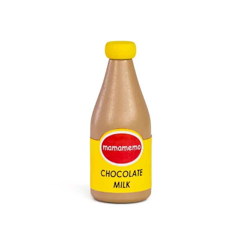 MaMaMeMo Wooden Play Food, Chocolate Milk