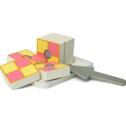 MaMaMeMo Wooden Play Food, Battenberg Cake