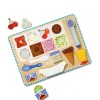 Melissa & Doug 2-in-1 Play Set, Magnetic Puzzle and Play Food - Ice Cream