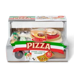 Melissa & Doug Play Food, Build-Your-Own Pizza Set - 41 Pieces