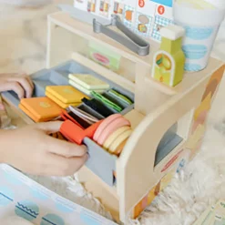 Melissa & Doug Wooden Play Food, Sandwich Bar - 56 Pieces