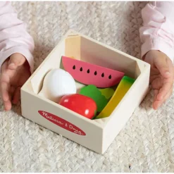 Melissa & Doug Wooden Play Food – Fruits & Vegetables