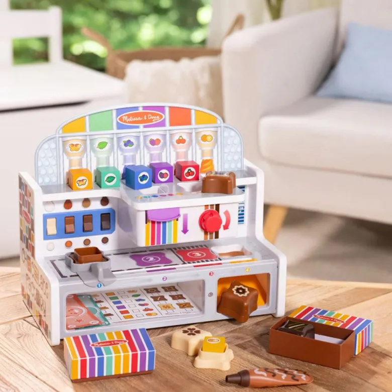 Melissa & Doug Wooden Play Food, Chocolate Factory