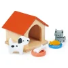 Mentari, Dollhouse Accessories, Pet Set with Dog and Cat