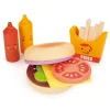 Mentari Wooden Play Food – Large Burger Set