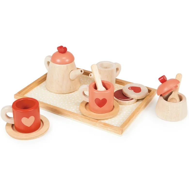 Mentari Wooden Play Food - Tea Set Tray