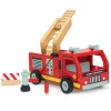 Mentari Wooden Toy Car - Red Fire Truck