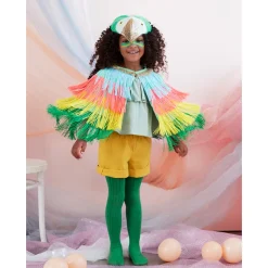 Meri Meri Animal Costume, Parrot Cape Set - Size 3-6 Years