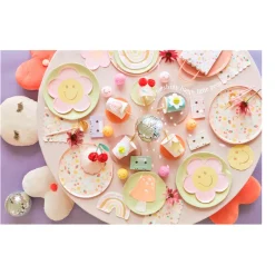 Meri Meri Cake Candles, Happy Face Icon – Pack of 6