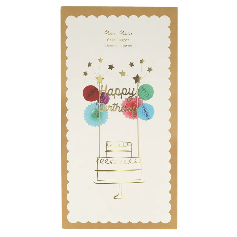 Meri Meri Cake Topper, Happy Birthday