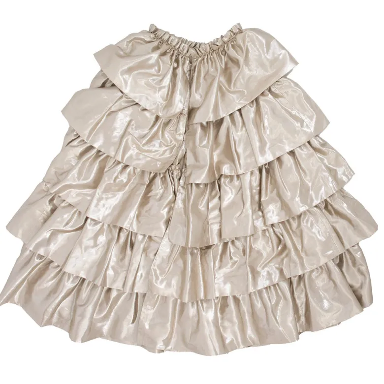 Meri Meri Costume, Champagne Ruffle Cape - Size 3-6 Years