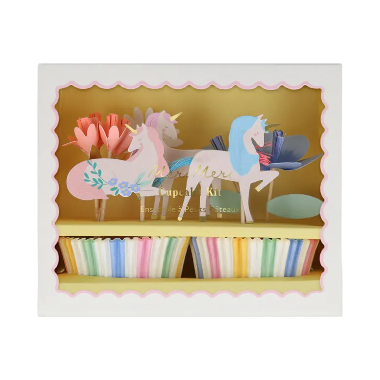 Meri Meri Cupcake Set, Meadow Unicorns