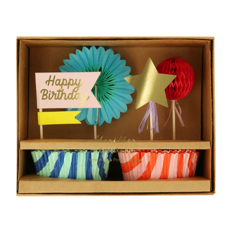Meri Meri Cupcake Set, Stripe Party