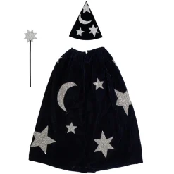 Meri Meri Dress-Up, Wizard Costume, Blue Velvet - Size 3-6 Years