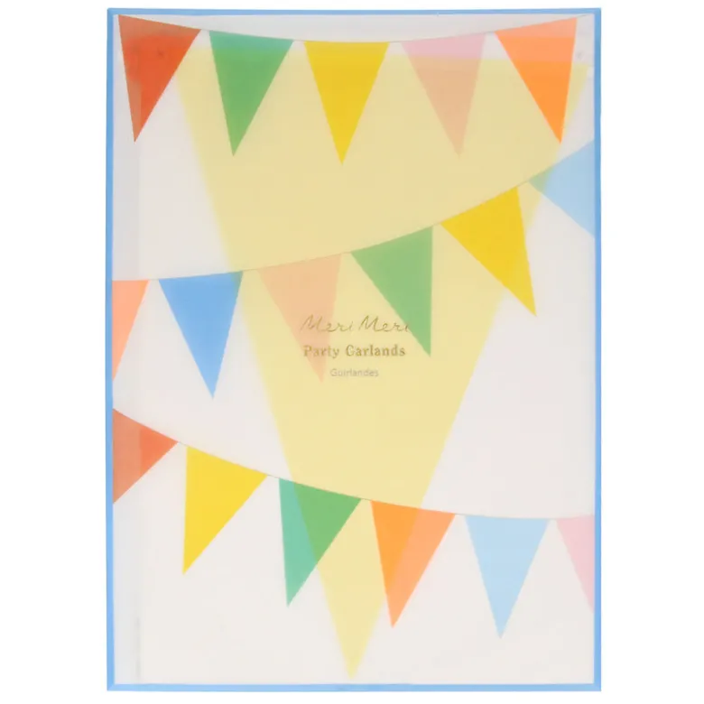 Meri Meri Garland, Brightly Colored Flag Garland - 2.3 m