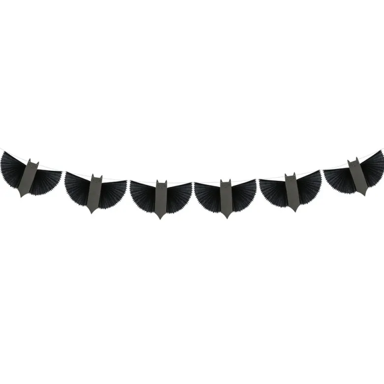 Meri Meri Garland, Halloween - Bats - 1.8 meters