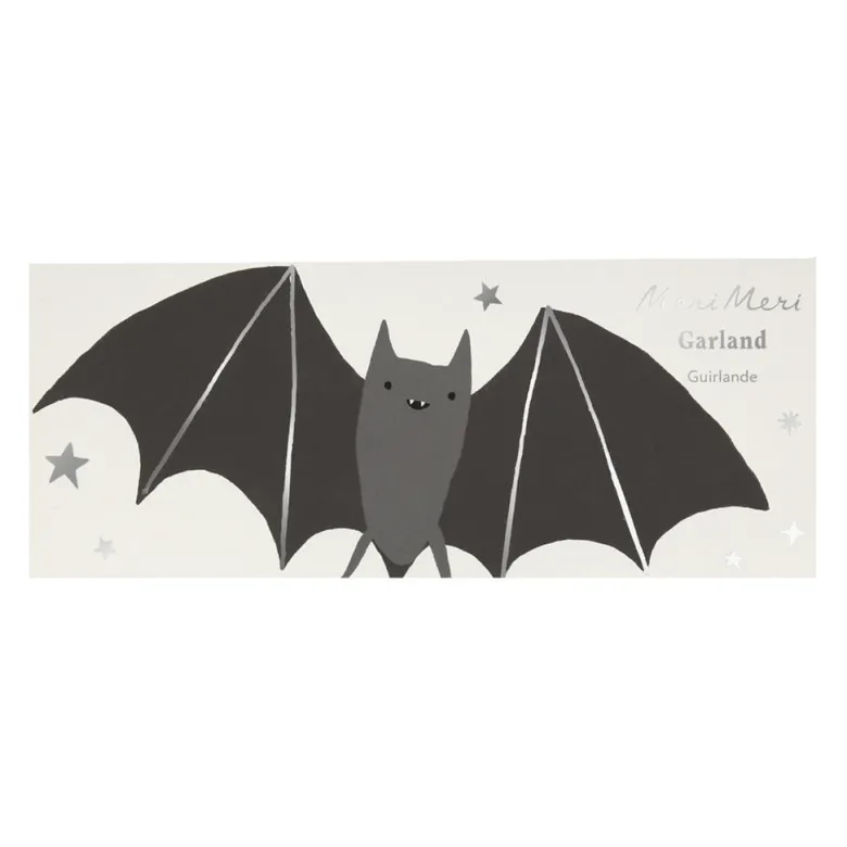 Meri Meri Garland, Halloween - Bats - 1.8 meters
