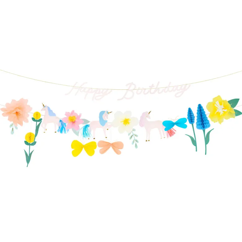 Meri Meri Garland, Meadow Unicorns - 2.4 meters