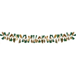 Meri Meri Garland, Pine Needles & Gold Holly – 1.2 m