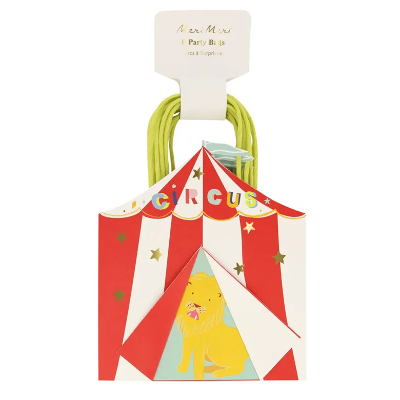 Meri Meri Gift Bags, Circus – Pack of 6