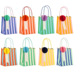 Meri Meri Gift Bags, Stripe Party Bags - Set of 8