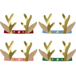 Meri Meri Headbands, Velvet Antlers - Set of 8