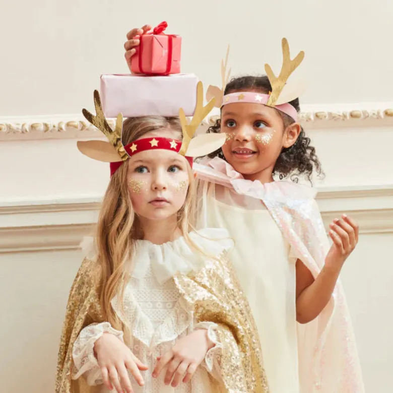 Meri Meri Headbands, Velvet Antlers - Set of 8
