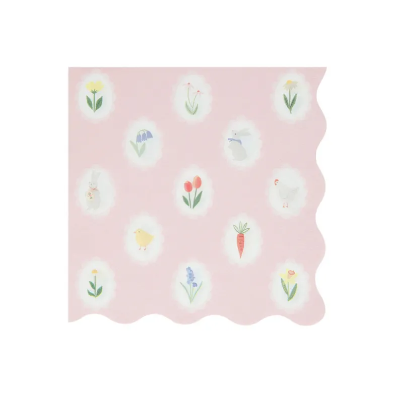 Meri Meri Napkins, Easter, Size L - Easter Cameo
