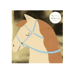 Meri Meri Napkins, Horse, Size S – Set of 16