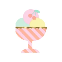 Meri Meri Napkins, Ice Cream – Pack of 16