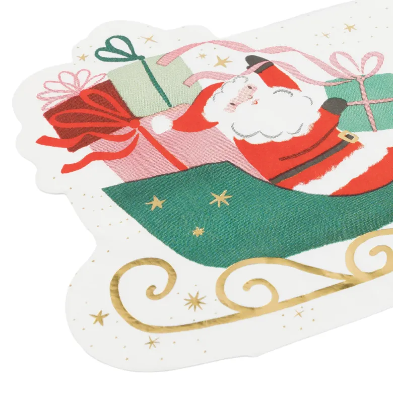 Meri Meri Napkins, Santa's Sleigh - Set of 16.