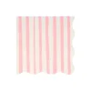Meri Meri Napkins Size L, Pink Stripe - Pack of 16.
