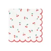 Meri Meri Napkins, Size L, Cherry - Set of 16
